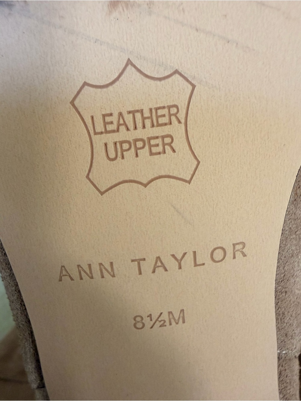 Ann Taylor Over-the-Knee Suede Boots in Nude - Picture 7 of 7